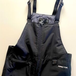 Youth XL ski/snow bibs - black